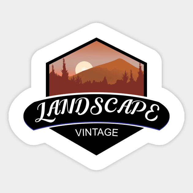 landscape Sticker by Hallomay